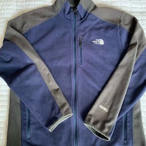 The North Face Windwall Blue/Gray Fleece Jacket